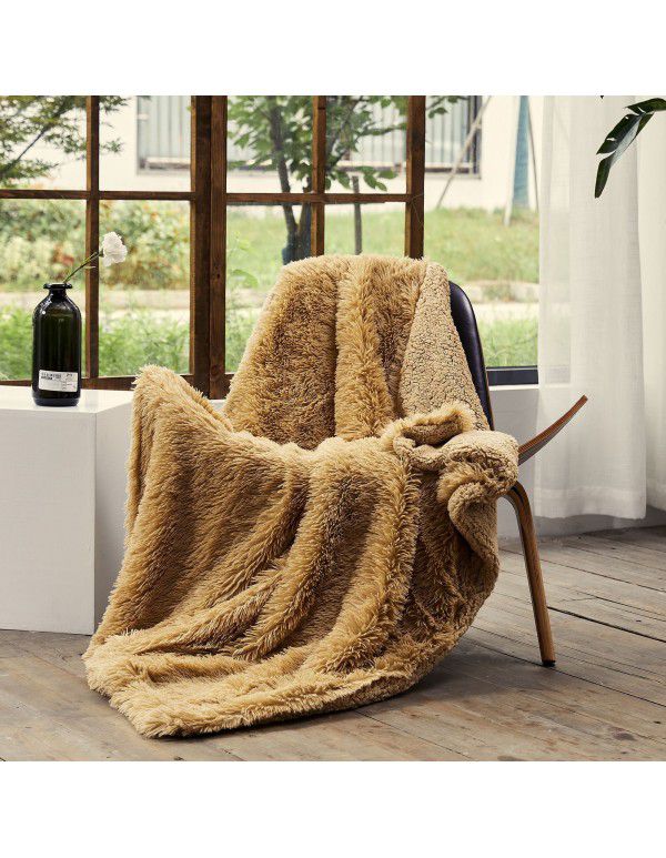 Luxury Super Soft Velvet Blanket Soft Plush Reversible Throw Blanket for Bedroom