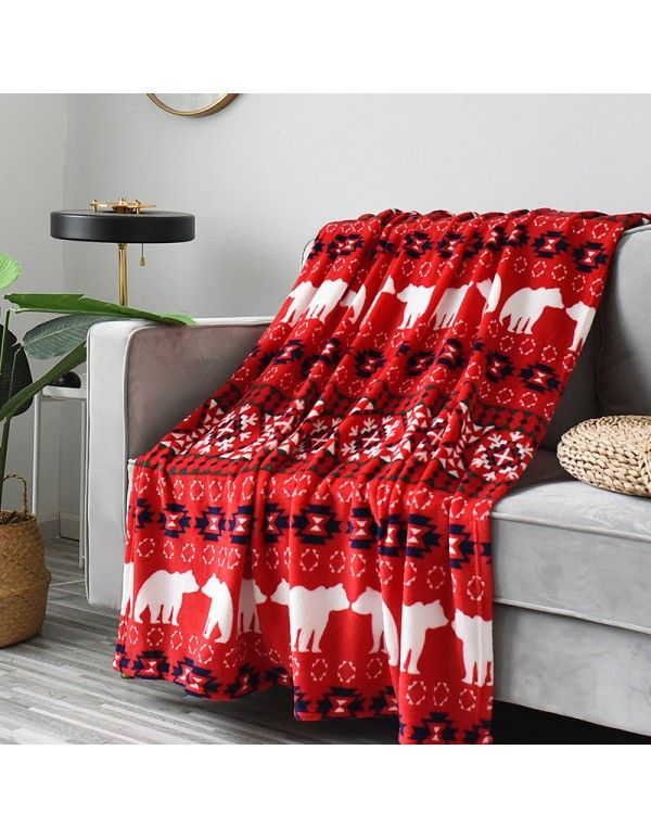 Amazon popular double sided blanket customized wholesale children's nap sofa air conditioning blanket office home blanket