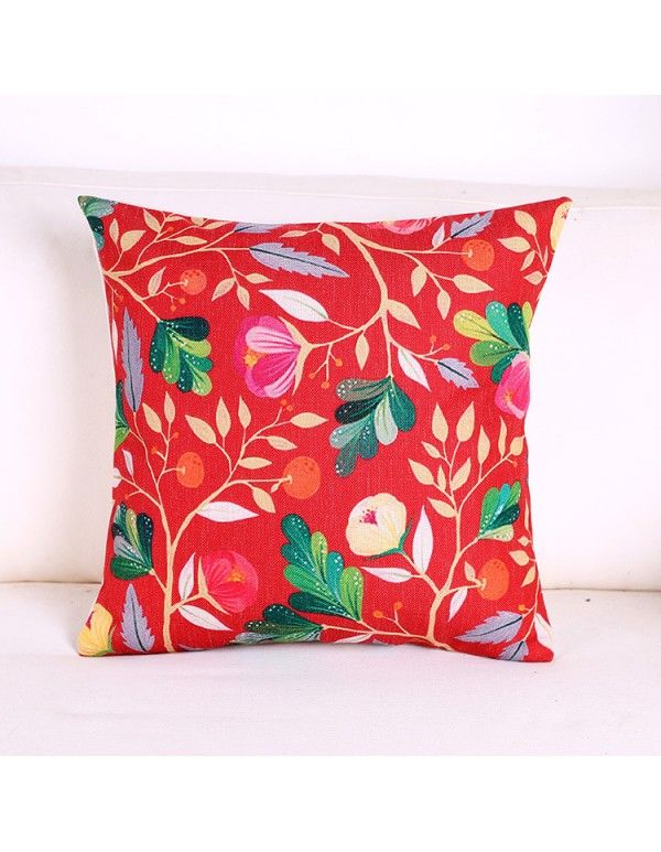 Nordic cloth garden sofa throw pillow cushion to map customized cotton and hemp pillow cushion to cover waist 