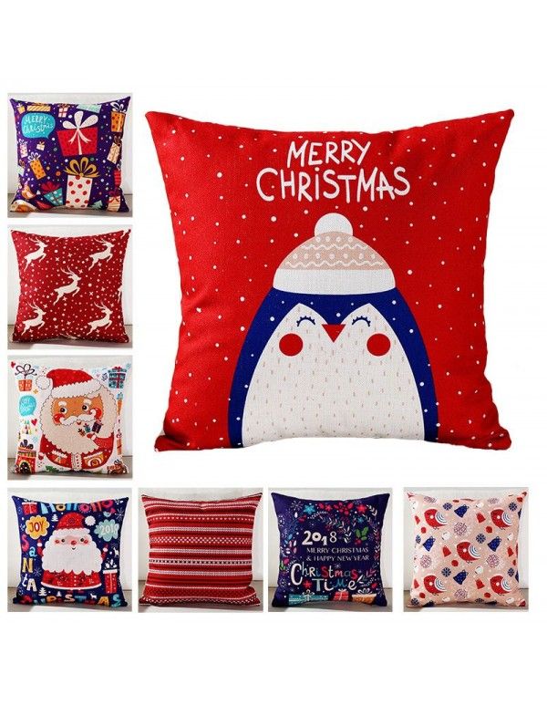 Heavy weight blended Christmas New Year pillow cover