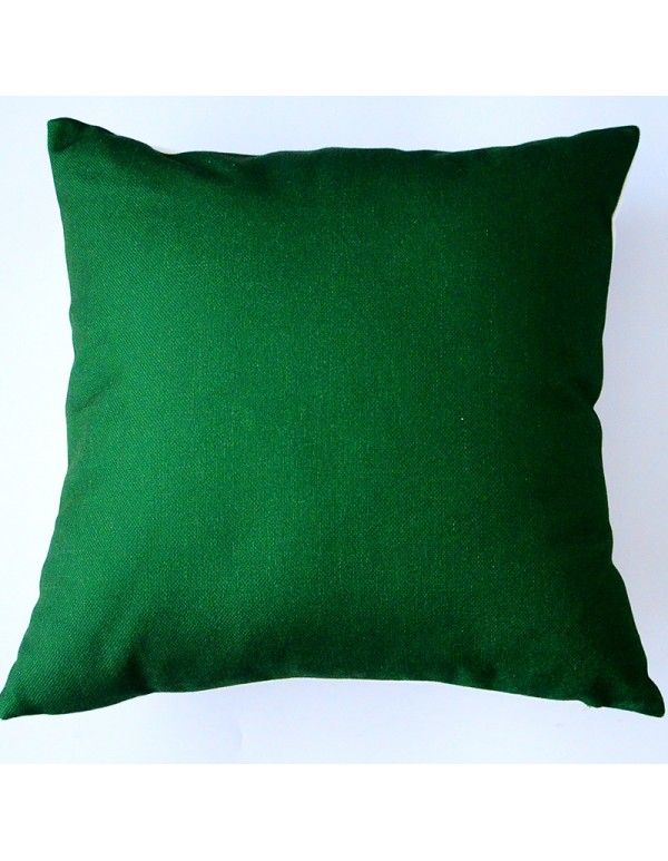 Ins garden plant cushion fresh leaves North Europe and America Cotton hemp pillow design sofa back float window pillow 