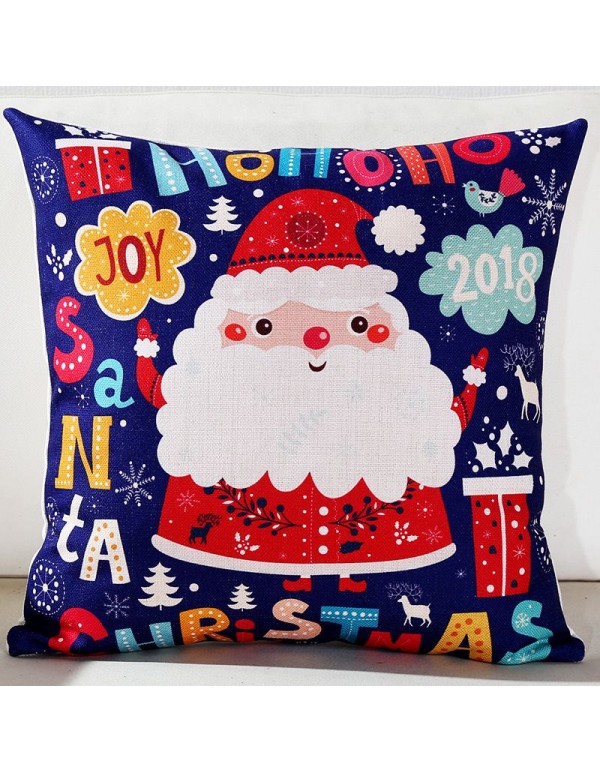 Heavyweight cotton linen pillow, Christmas day style pillow cover, Christmas snowman, pillow cover, sofa pillow can be customized without fading 