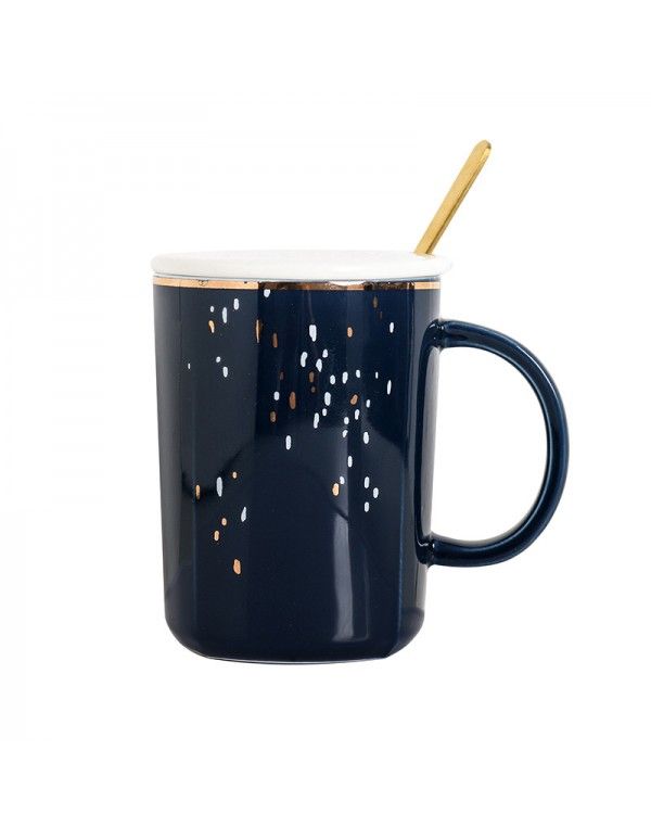 Nordic ins abstract line household ceramic cup creative Mug art male and female students water cup lovers cup 
