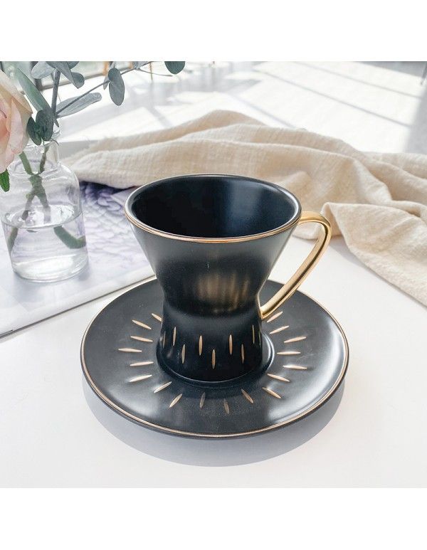 Creative Coffee Cup European style small luxury home Afternoon Tea ceramic cup high grade office coffee cup dish set 